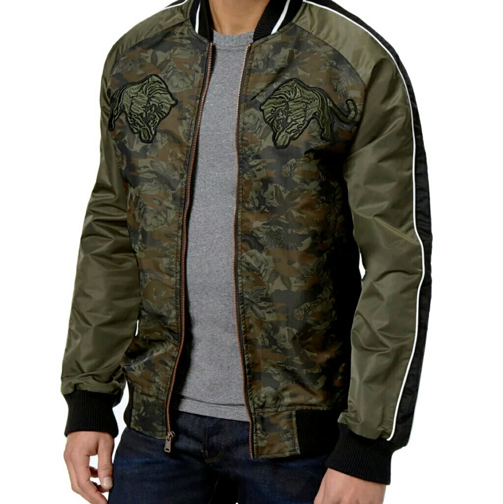 Bomber / Varsity Jacket Olive/Camo